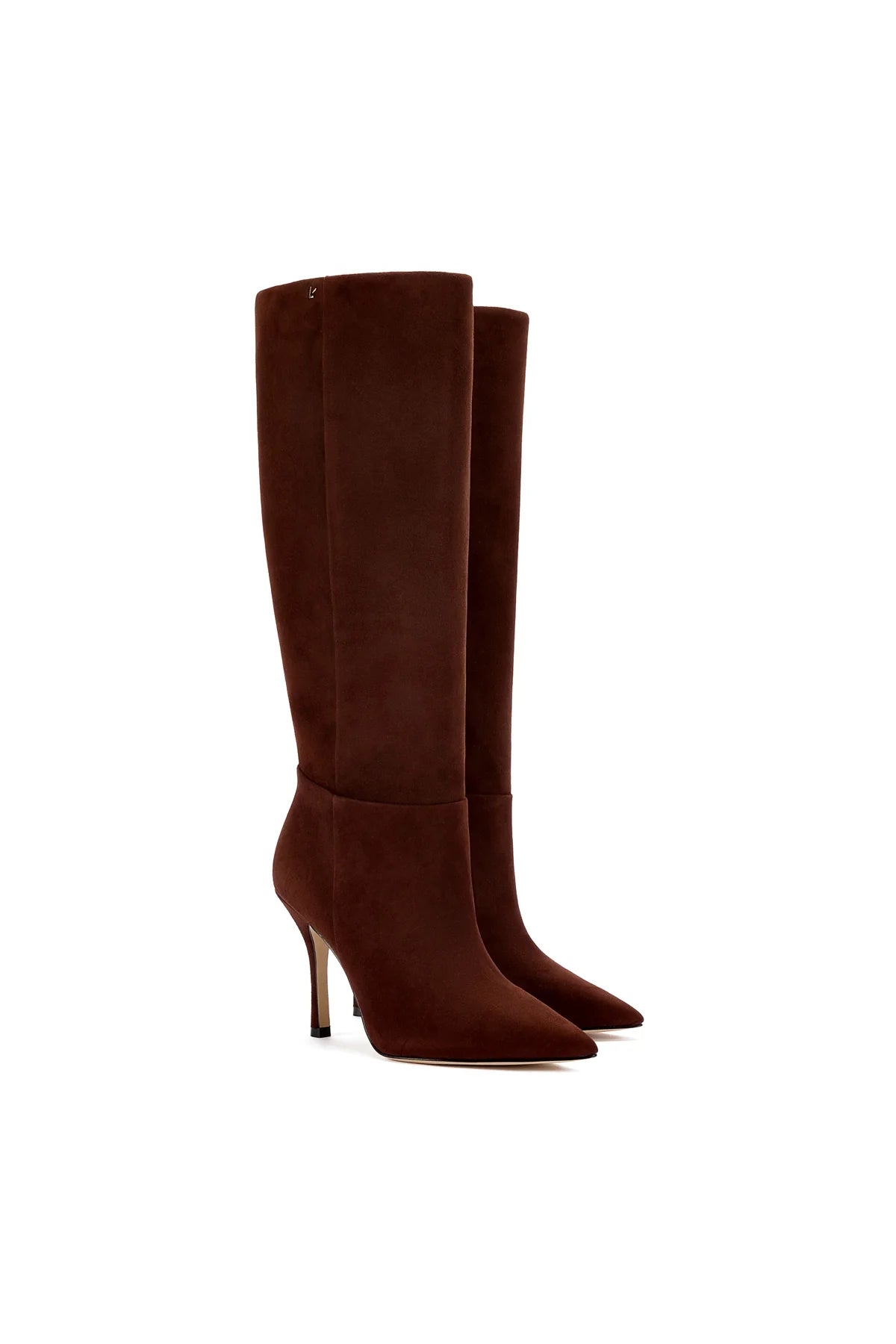 Larroude Kate Boot In Brown Suede