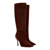 Larroude Kate Boot In Brown Suede