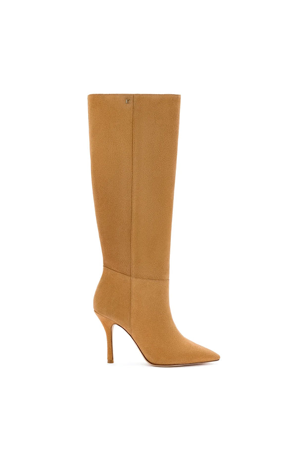 Larroude Kate Boot In Caramel Leather