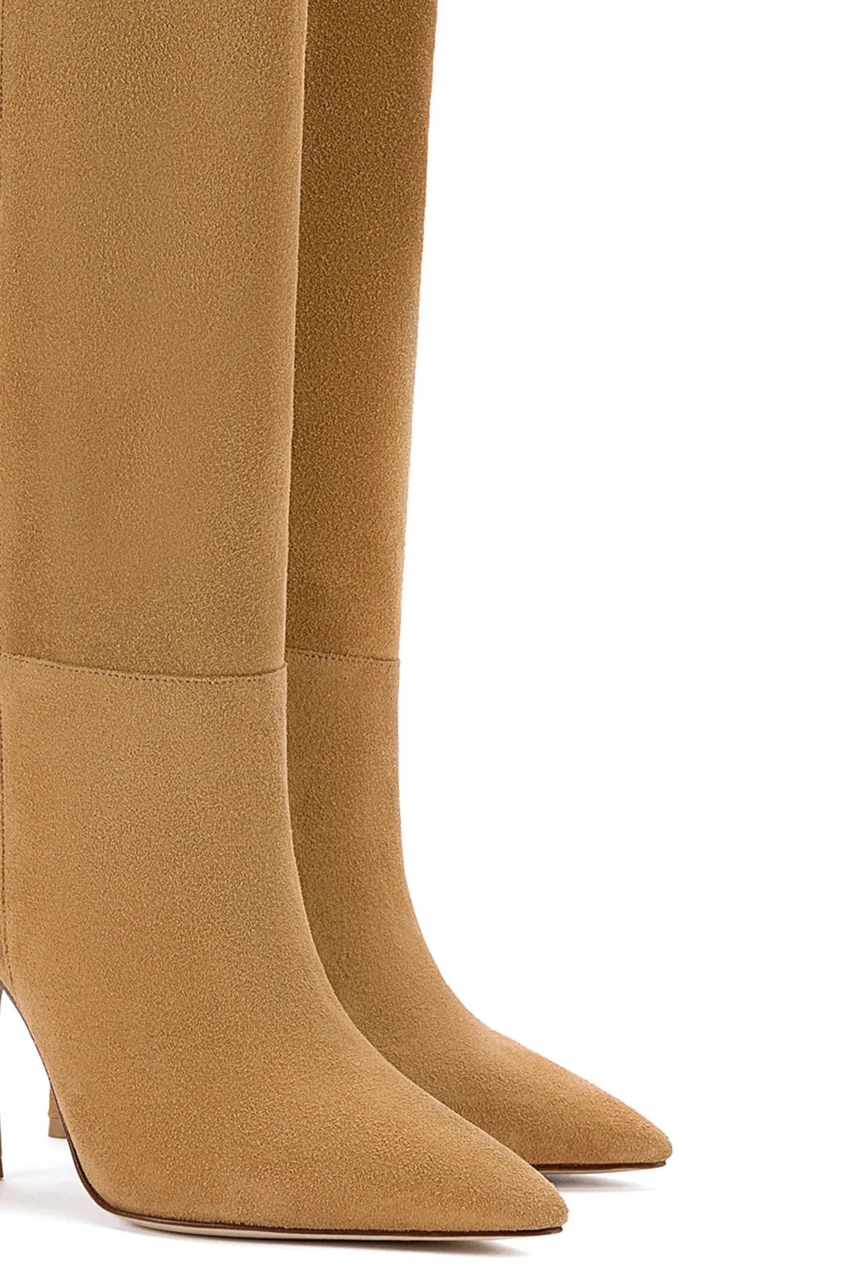 Larroude Kate Boot In Caramel Leather