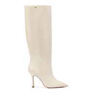 Larroude Kate Boot In Ivory Leather