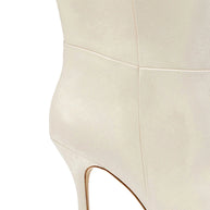 Larroude Kate Boot In Ivory Leather