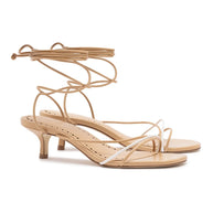 Larroude Sara Sandal In Tan Leather