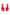 Larroude Ivy Fringe Flat In Pink And Orange Raffia
