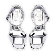Larroude Dolly Sandal In Silver Specchio