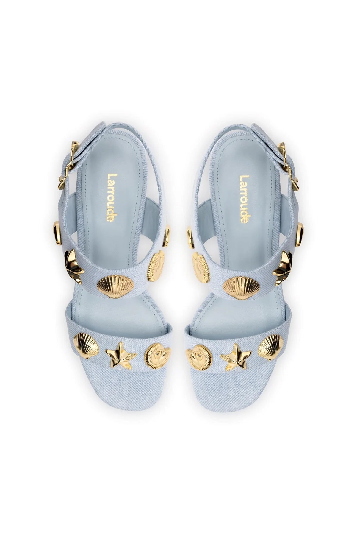 Larroude Madison Block In Maya Denim