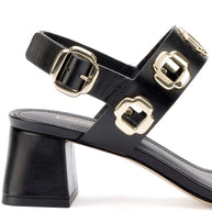 Larroude Milan Sandal In Black Leather