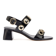 Larroude Milan Sandal In Black Leather