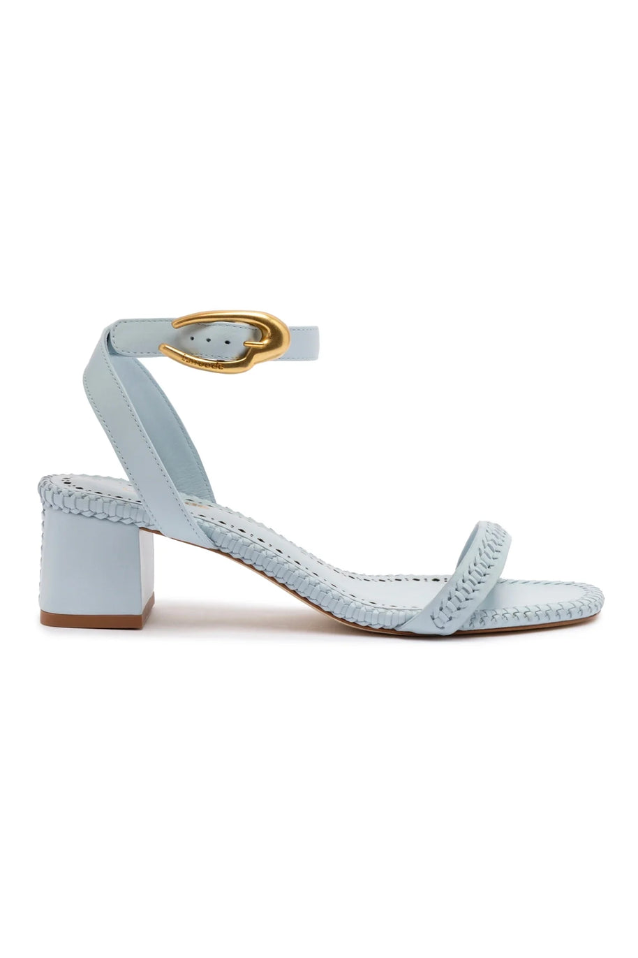 Larroude Verona Block Sandal In Maya Leather