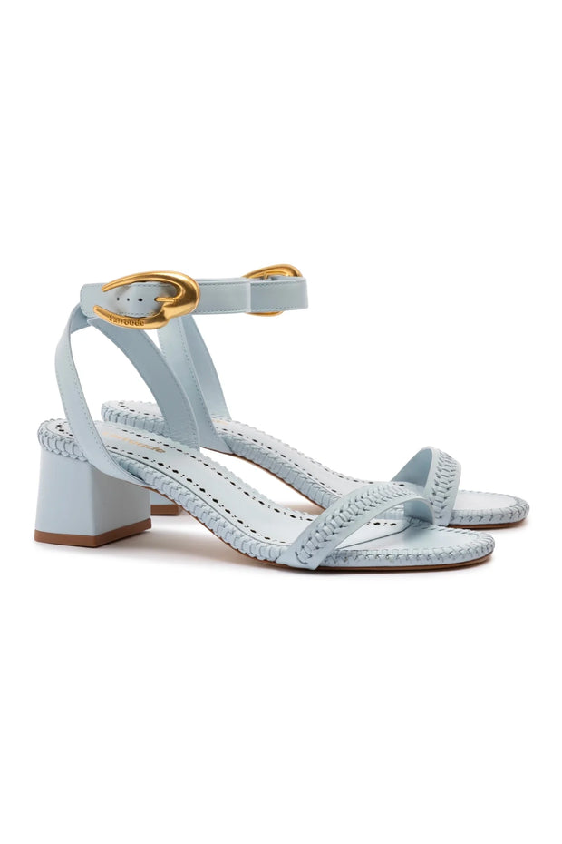 Larroude Verona Block Sandal In Maya Leather
