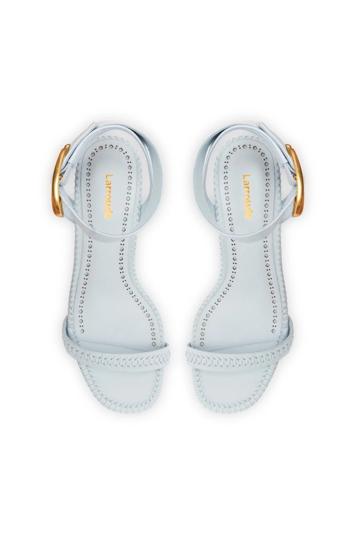 Larroude Verona Block Sandal In Maya Leather