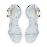 Larroude Verona Block Sandal In Maya Leather