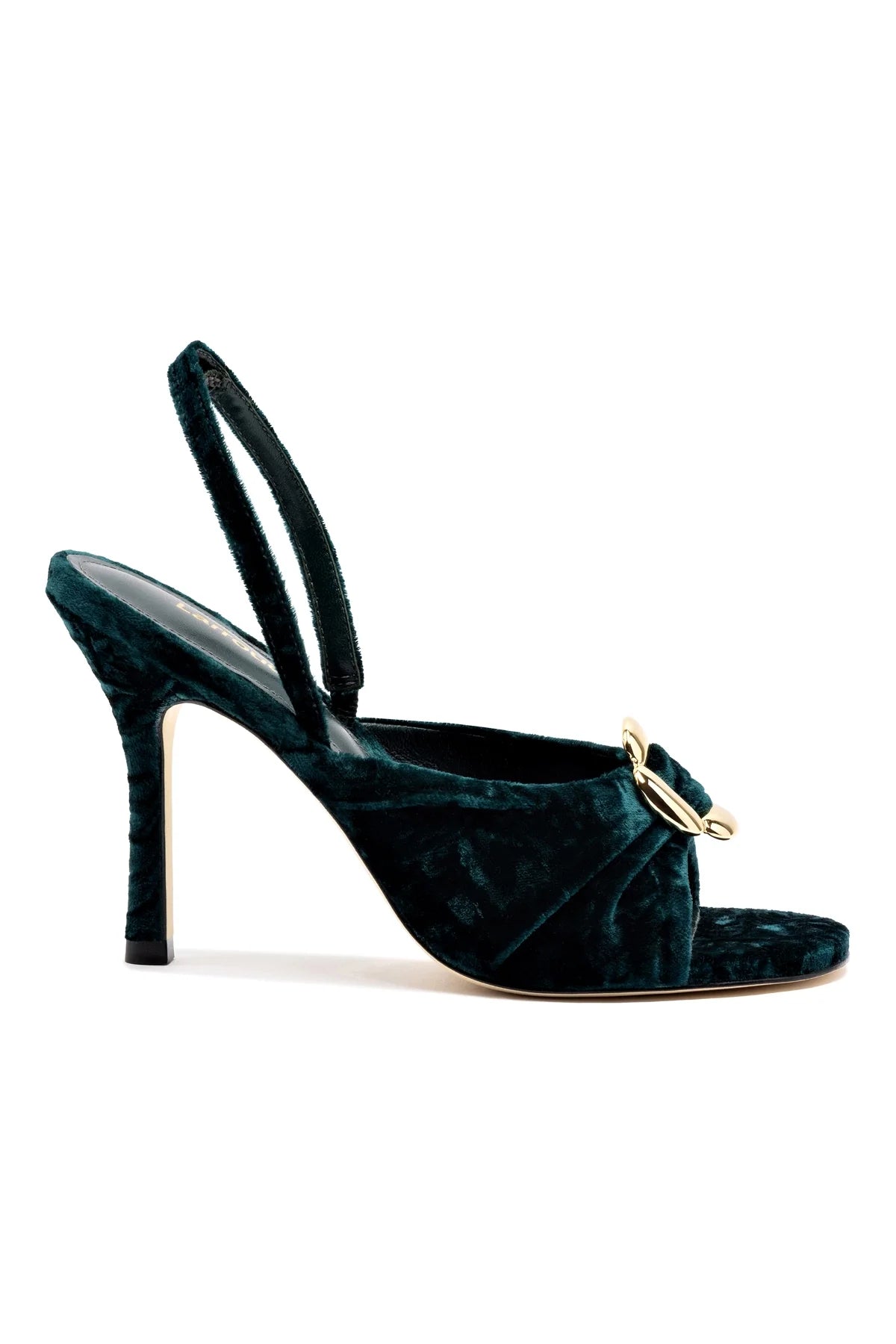 Larroude Mayfair Sandal In Jungle Velvet
