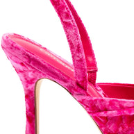 Larroude Mayfair Sandal In Pink Velvet