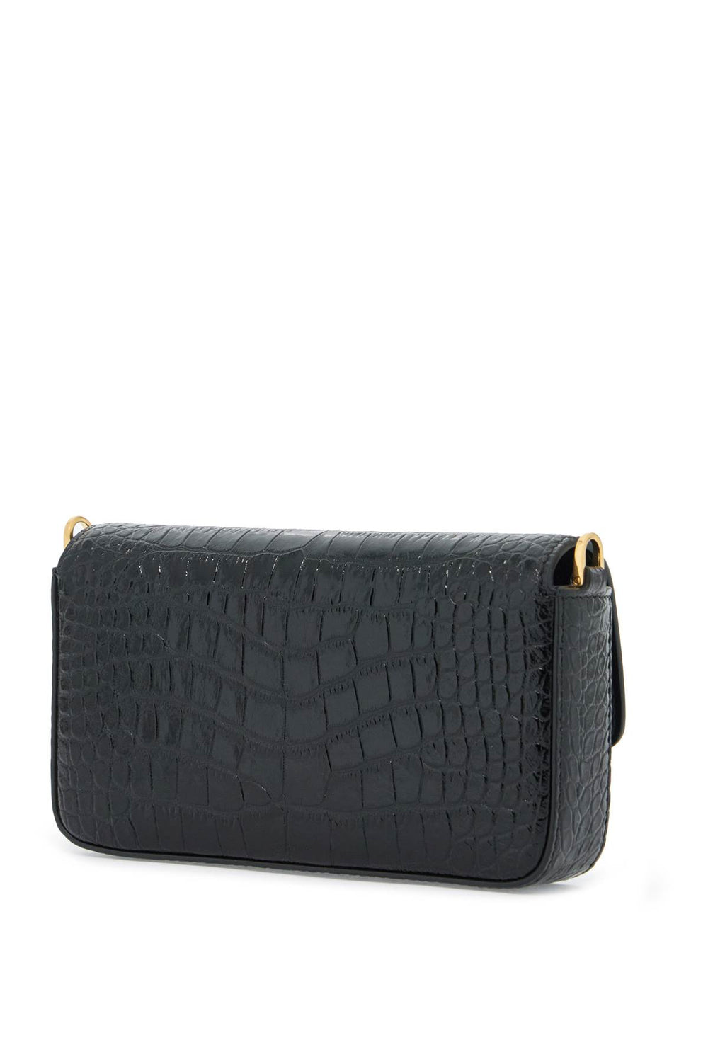 Tom Ford Mini Wallis Crocodile Print Leather Bag