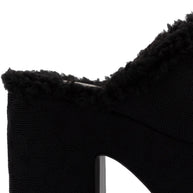 Larroude Miso Platform Clog In Black Knit