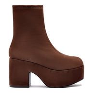 Larroude Miso Boot In Brown Suede