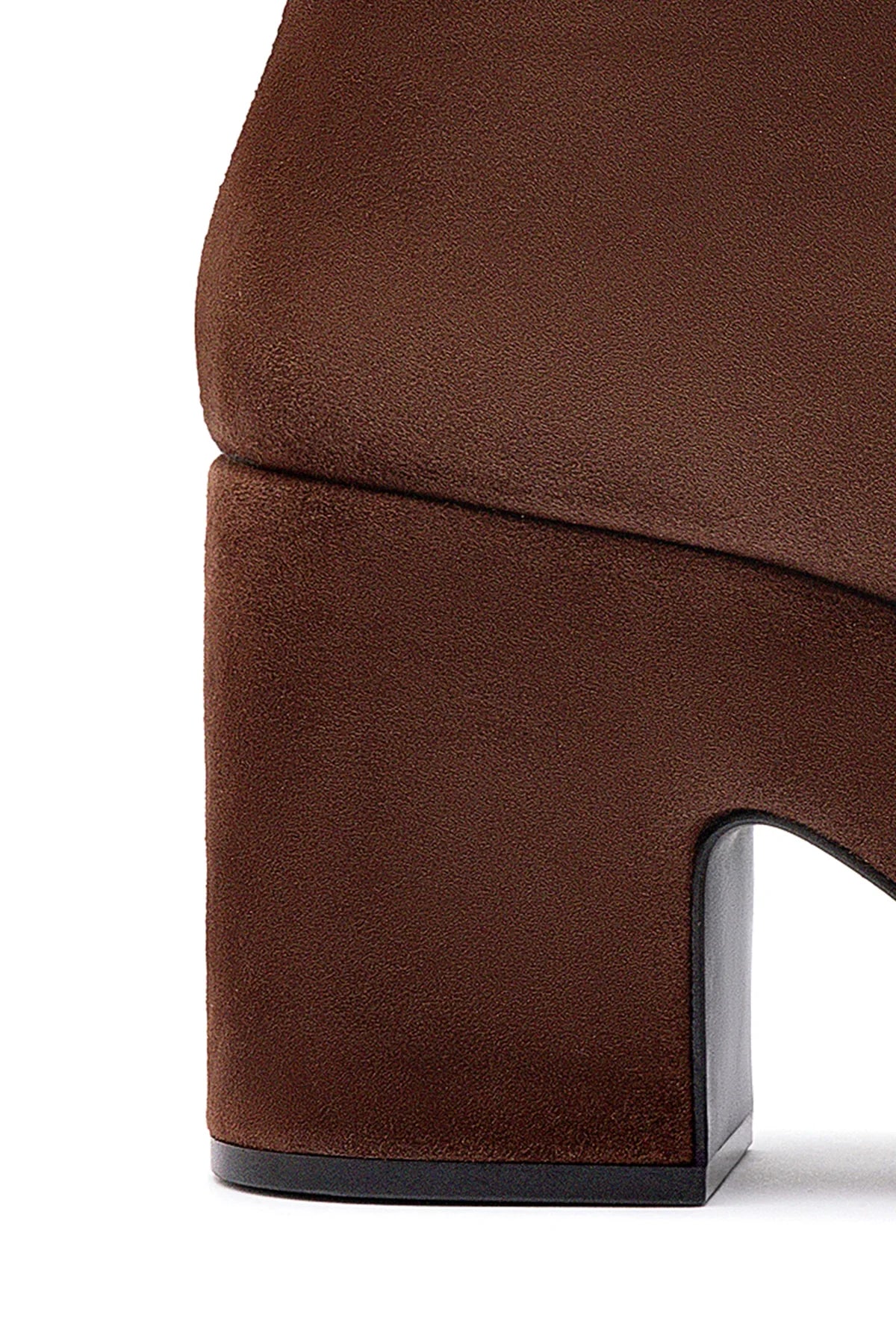Larroude Miso Boot In Brown Suede