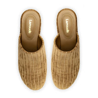 Larroude Miso Platform Clog In Latte Velvet