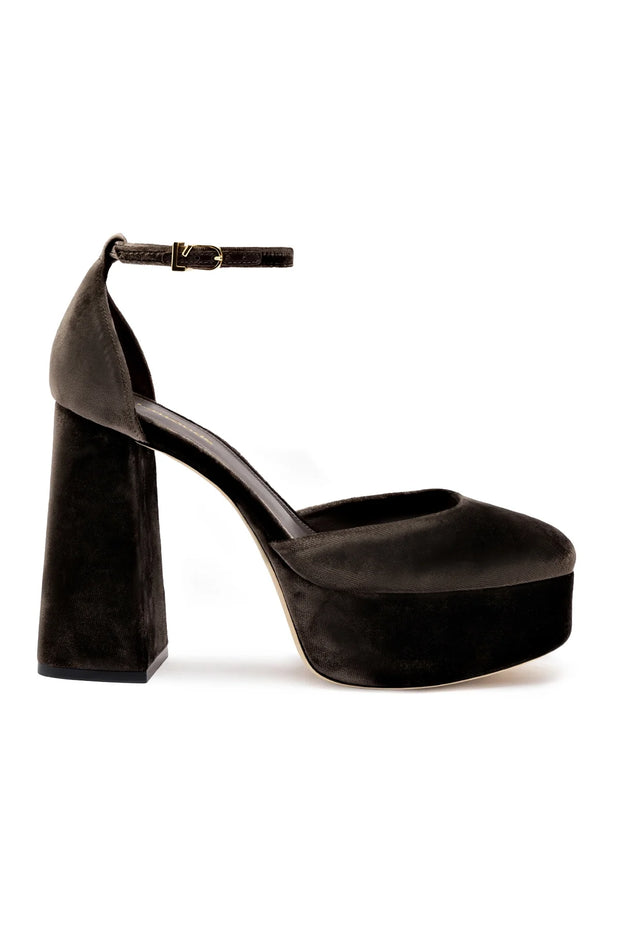 Larroude Ari Pump In Expresso Velvet