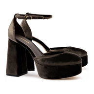 Larroude Ari Pump In Expresso Velvet
