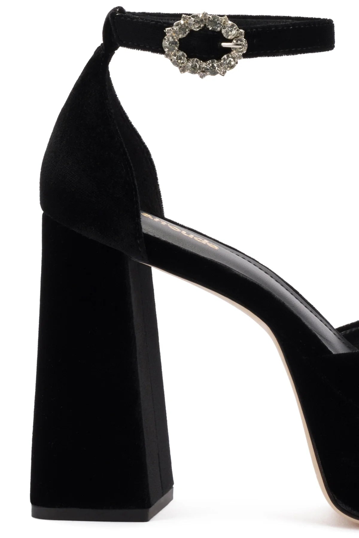Larroude Ari Pump In Black Velvet