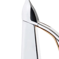 Larroude Ari Pump In Silver Specchio