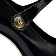 Larroude Emma Pump In Black Leather