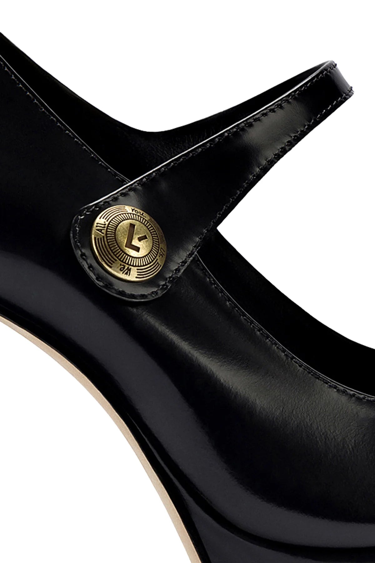 Larroude Emma Pump In Black Leather