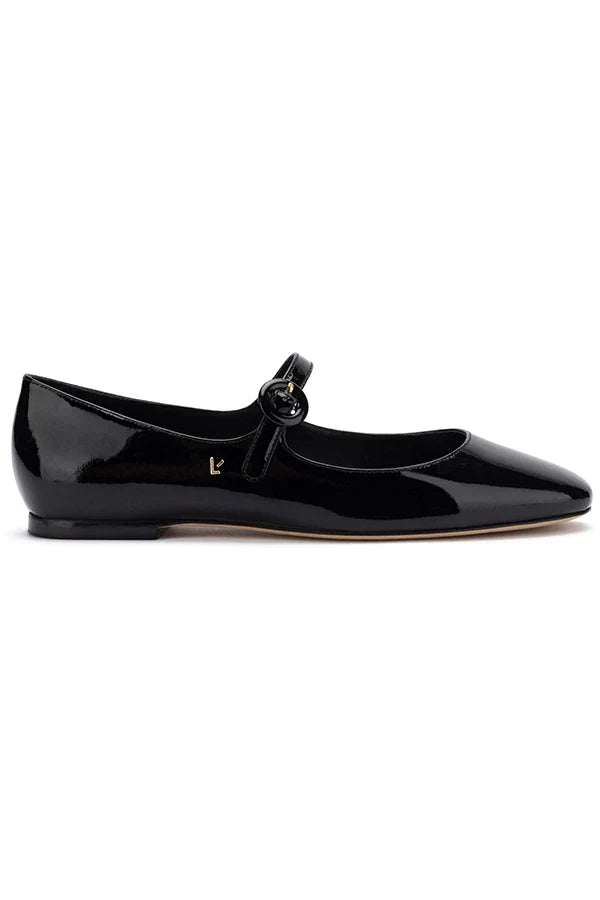 Larroude Blair Ballet Flat In Black Patent