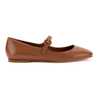 Larroude Blair Ballet Flat In Caramel Leather