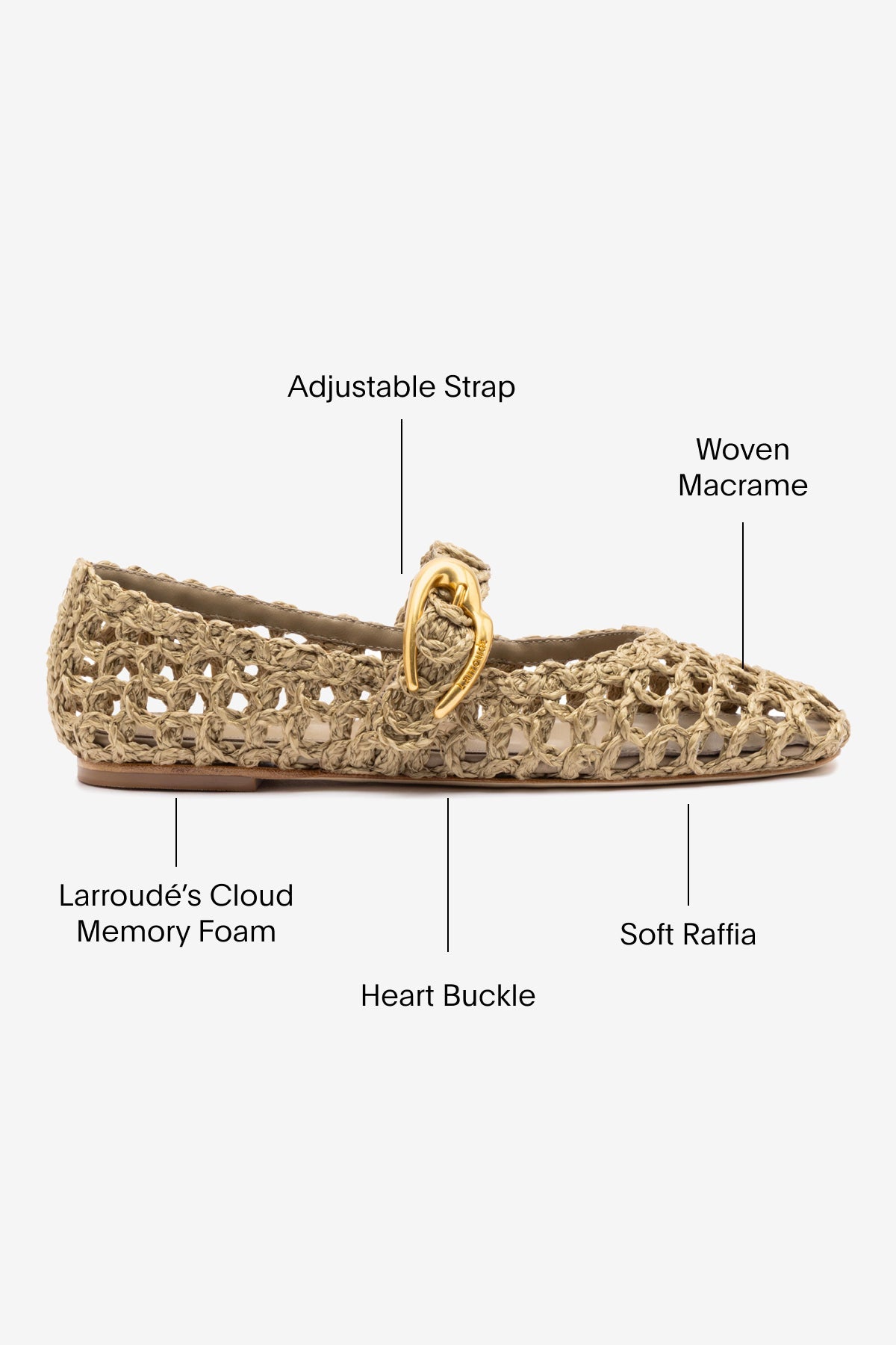 Verona Macrame In Algae Embroidered Raffia