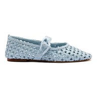 Larroude Verona Macrame Ballet Flat In Maya Leather