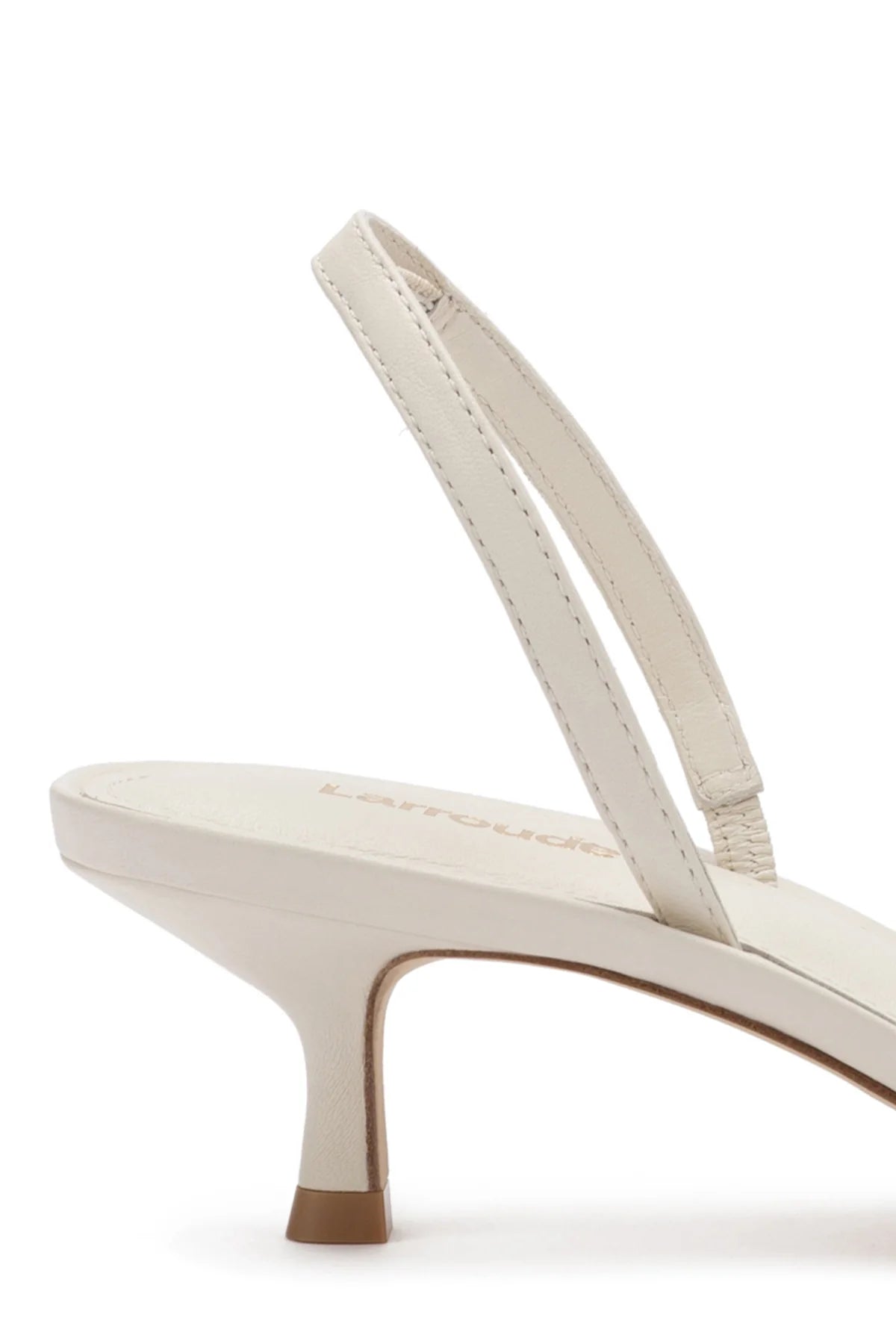 Larroude Mini Annie Sandal In Ivory Leather
