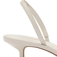 Larroude Mini Annie Sandal In Ivory Leather