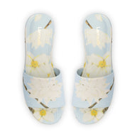 Larroude Alex Flatform Mule In Maya Printed Raffia