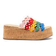 Larroude Charli Mule In Multicolor Leather