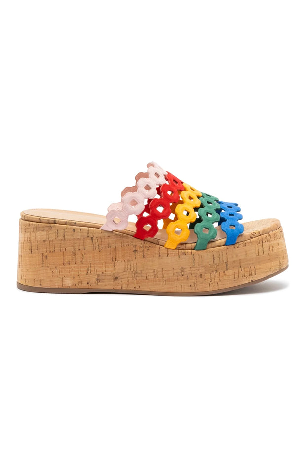 Larroude Charli Mule In Multicolor Leather