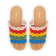 Larroude Charli Mule In Multicolor Leather