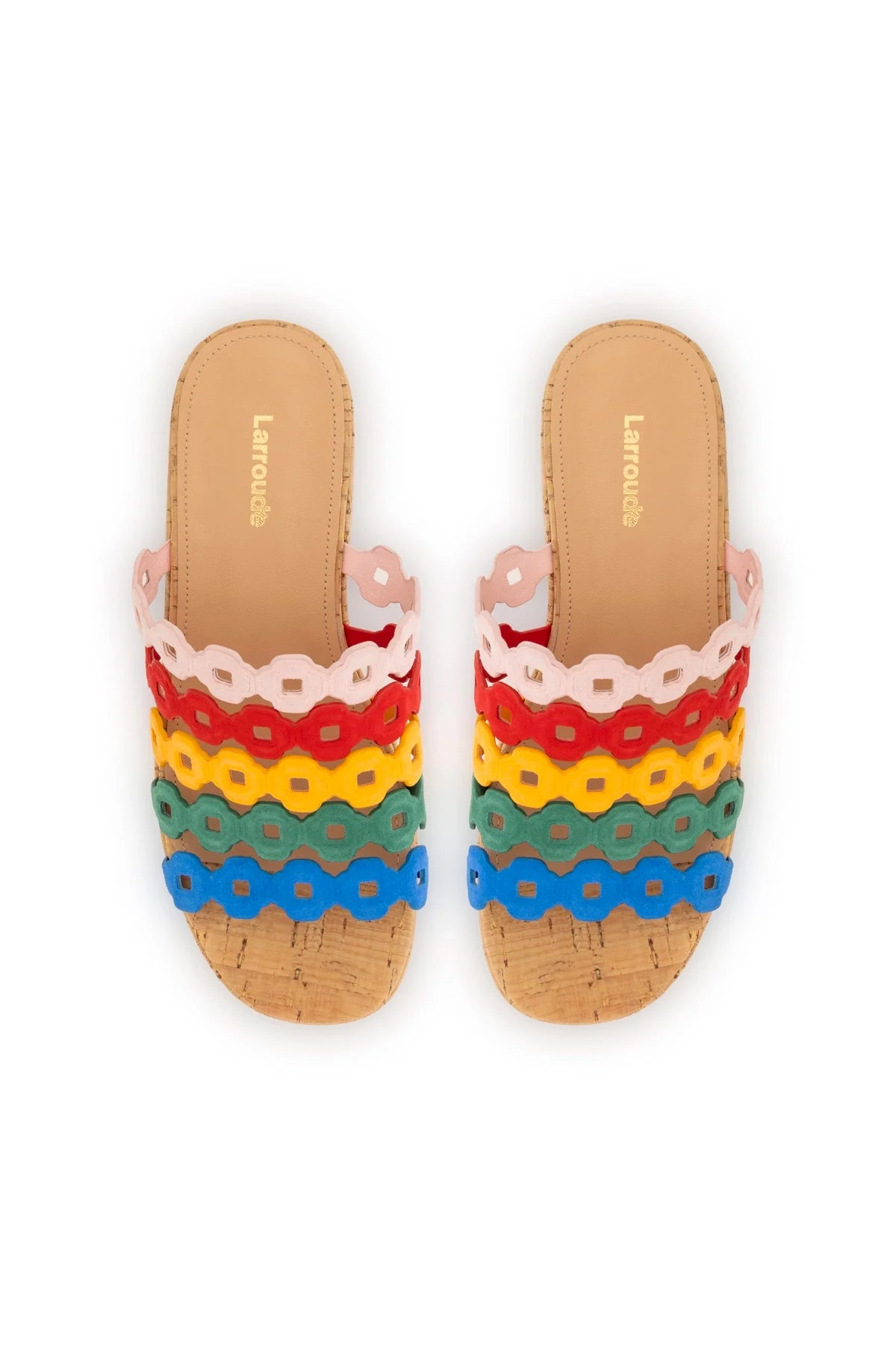 Larroude Charli Mule In Multicolor Leather