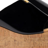 Larroude Charli Mule In Black Patent Leather