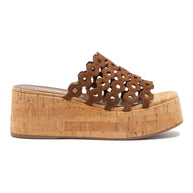 Larroude Charli Mule In Burnt Umber Suede