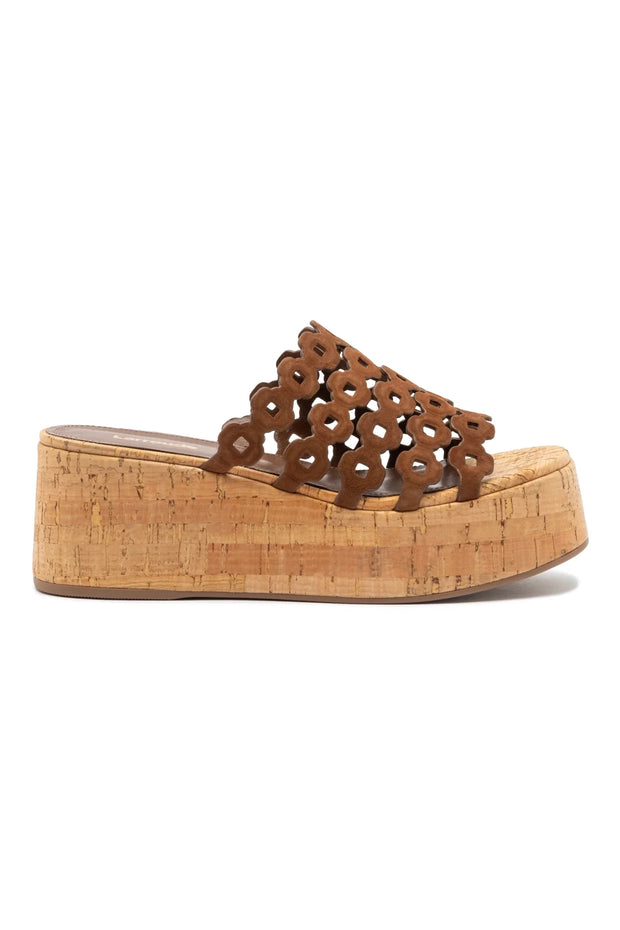 Larroude Charli Mule In Burnt Umber Suede