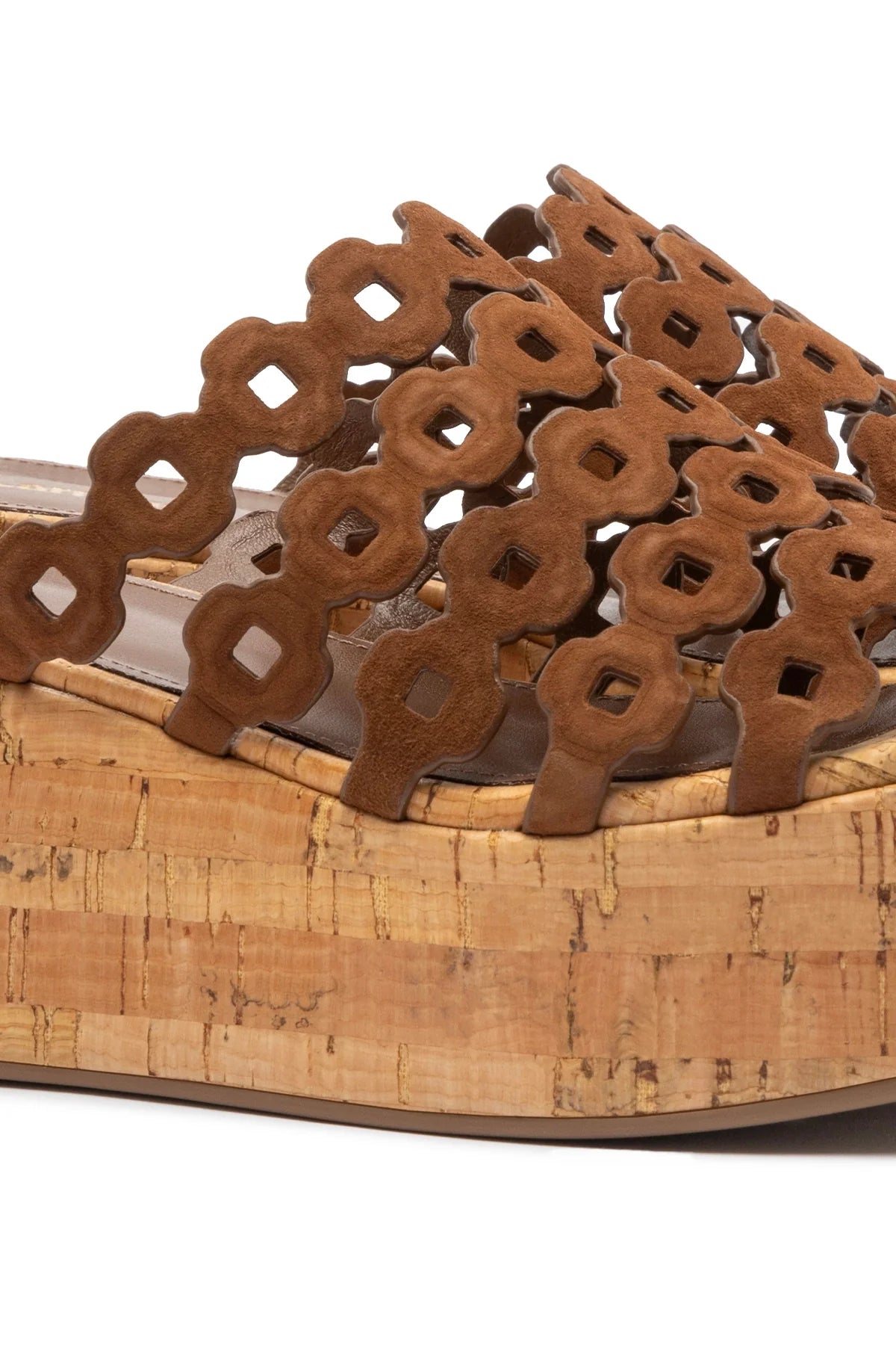 Larroude Charli Mule In Burnt Umber Suede