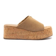 Larroude Charli Mule In Peanut Suede