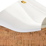 Larroude Charli Mule In White Patent Leather