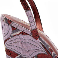 Larroudé X Markarian Wedge In Red Floral Dutel