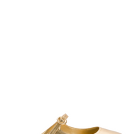 Larroude Blair Flat Mule In Gold Metallic Leather
