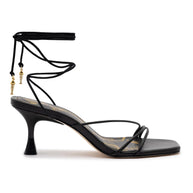 Larroude Nadia Sandal In Black Leather