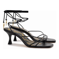 Larroude Nadia Sandal In Black Leather